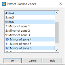 Extract Blanked Zone