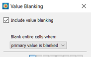 Include Value Blanking